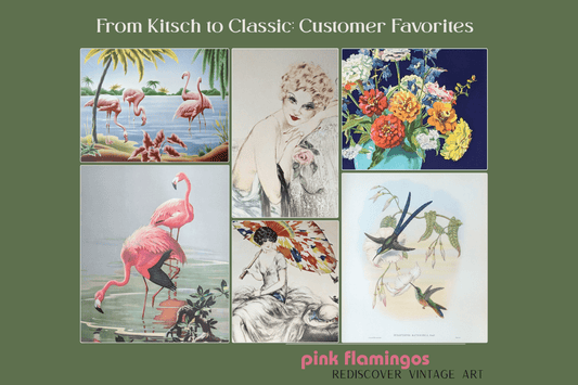 From Kitsch to Classic: Customer Favorites That Celebrate the Charm of Vintage Prints - Pink Flamingos