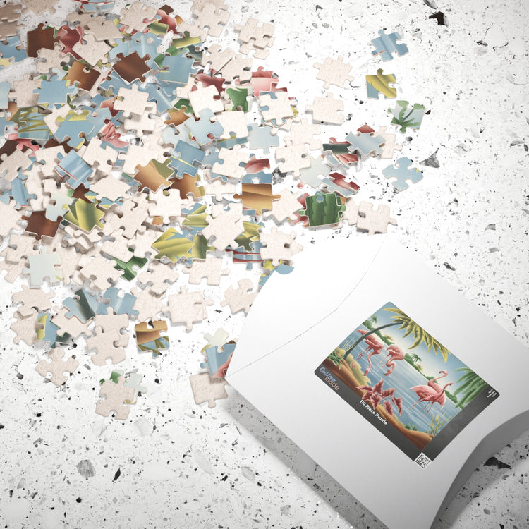 Turner Flamingo Jigsaw Puzzle | Vintage Tropical Bird Puzzle (110/252/520/1014 pcs)