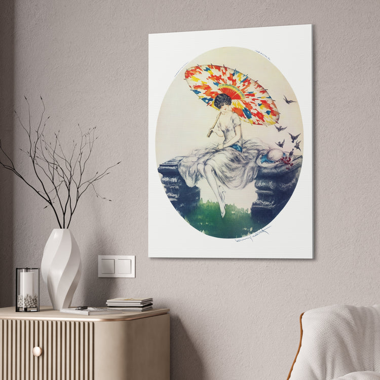 Parasol by Louis Icart | Museum-Quality Canvas Print | Art Deco Wall Art