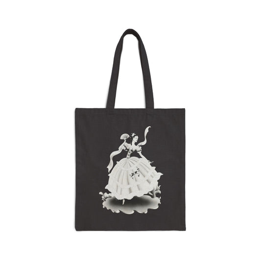 Vintage Romantic Portrait Tote Bag - Lady Dancing | 1940s Turner Art