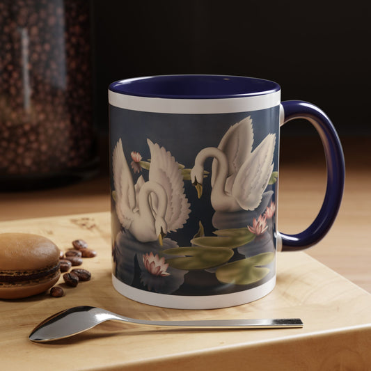 Turner Swans and Lillies Coffee Mug | Print-on-Demand Ceramic Accent Mug (11/15oz)