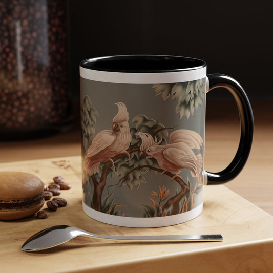 Turner White Cockatoos Coffee Mug | Print-on-Demand Ceramic Accent Mug (11/15oz)