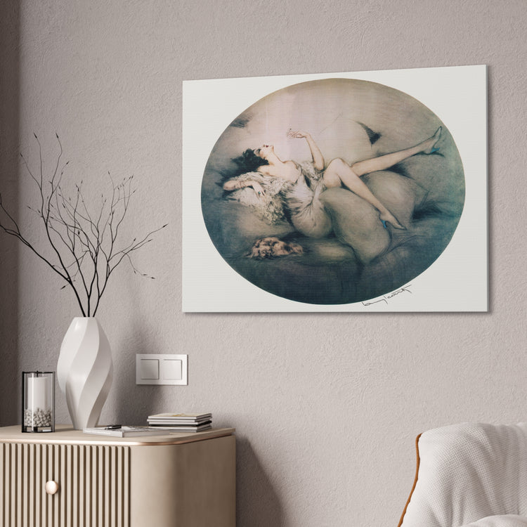 Cigarette Memories by Louis Icart | Museum-Quality Canvas Print | Art Deco Wall Art