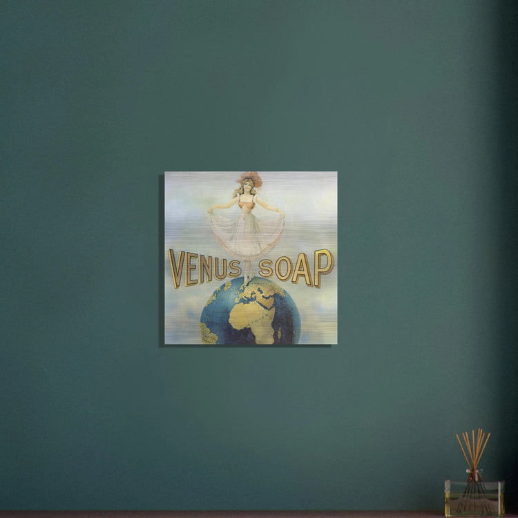 Venus Soap | Brushed Aluminum Print | Vintage Advertising Art