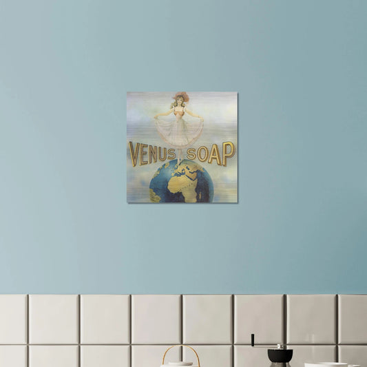 Venus Soap | Brushed Aluminum Print | Vintage Advertising Art