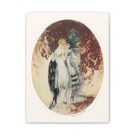 Secrets by Louis Icart | Museum-Quality Canvas Print | Art Deco Wall Art