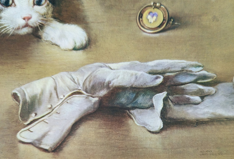 Kittens by C. Reichert | 1960s Vintage Lithograph | Whimsical Nursery Cat Art