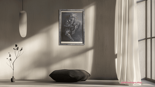 Danse by French artist Ludmilla Tcherina (1924 - 2004), 1967 Signed Limited Edition Lithograph - Lithograph - Pink Flamingos