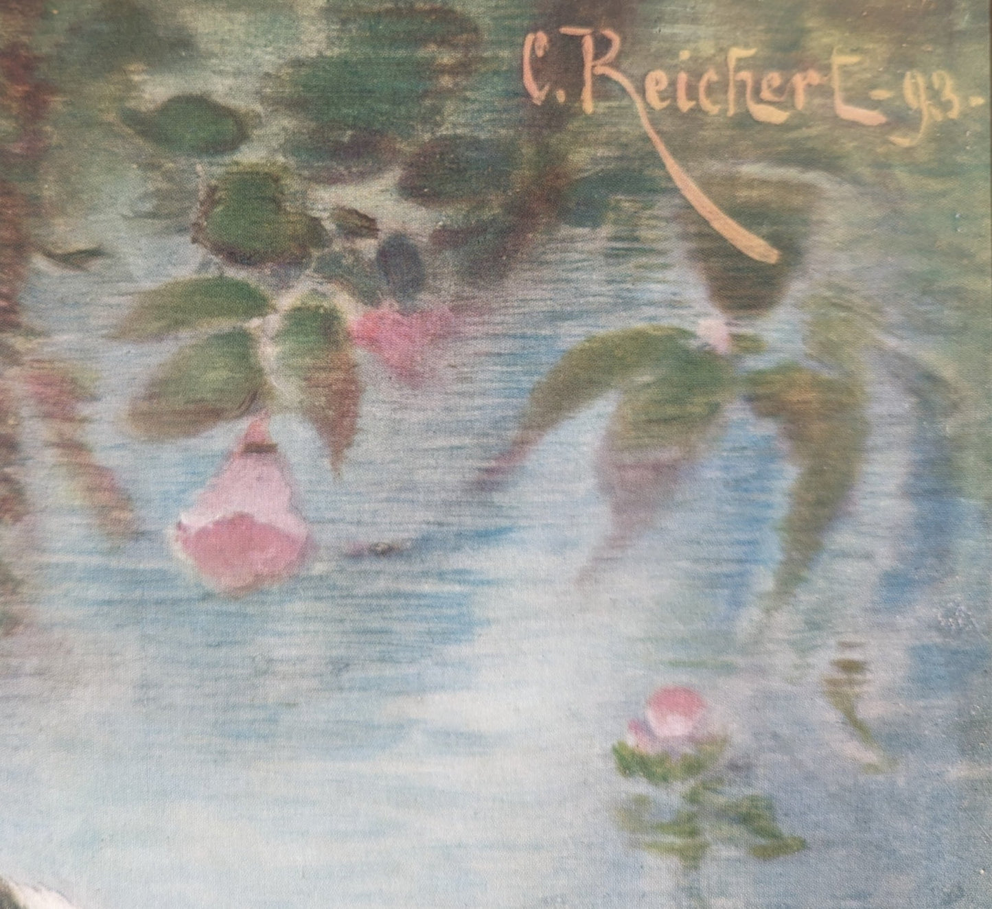 Kittens by Reichert, authentic mint condition vintage lithograph printed in the 1960s-1970s - Pink Flamingos