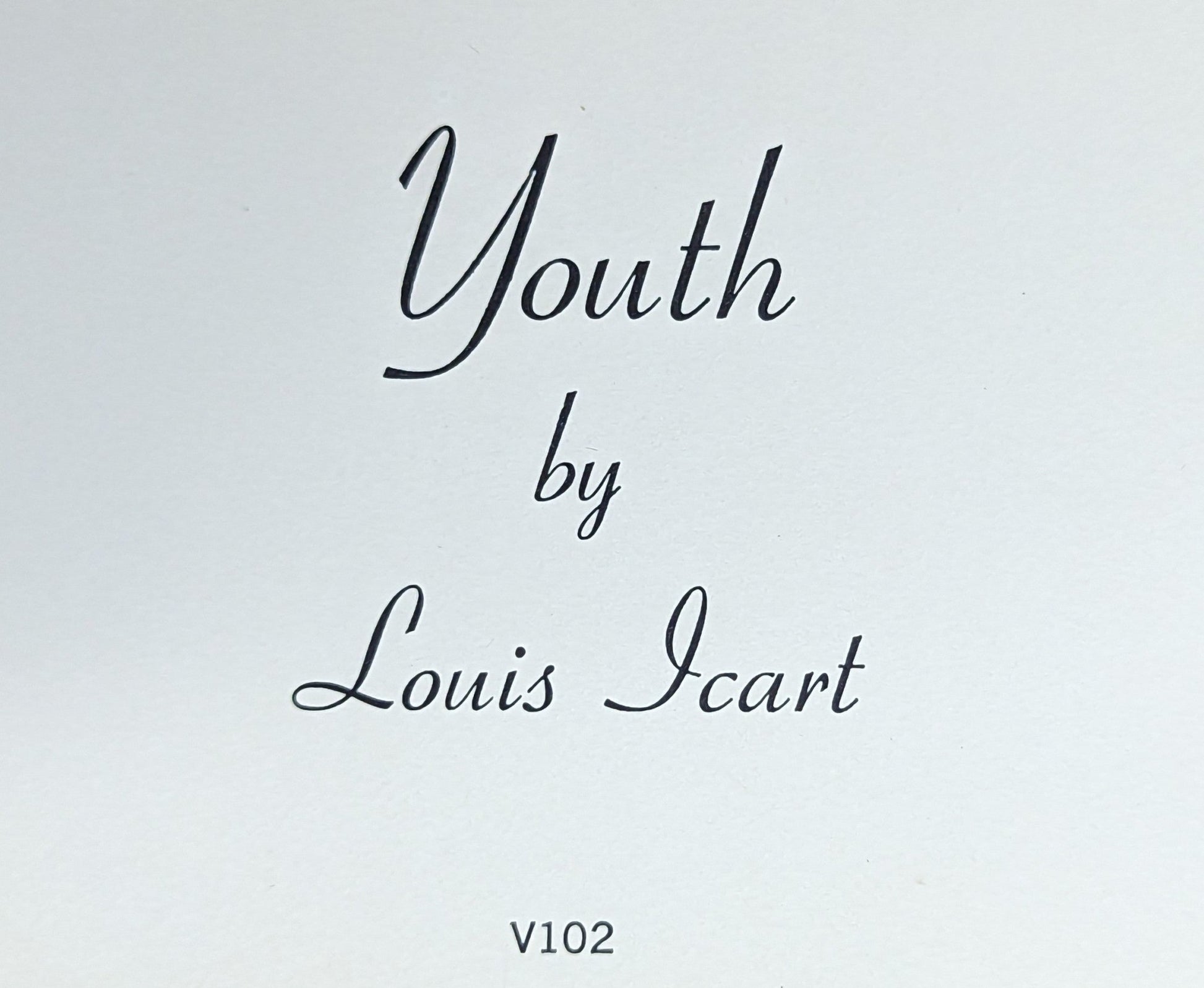 Youth by Louis Icart, mint condition vintage French Art Deco lithograph printed in the 1970s - Offset Lithograph - Pink Flamingos