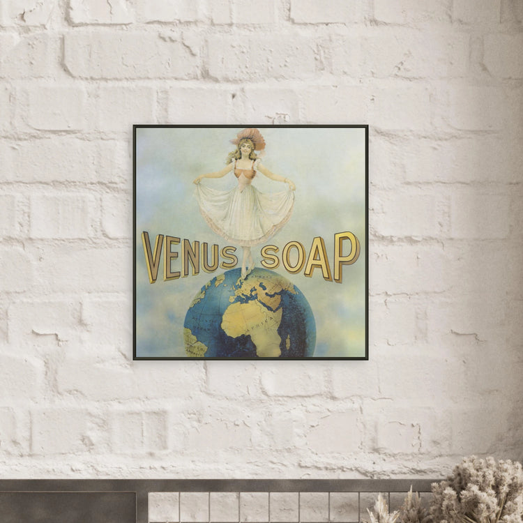 Venus Soap | Metal Framed Poster | Vintage Advertising Art