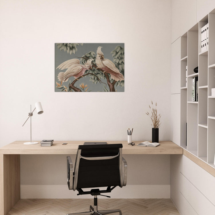Turner White Cockatoos Wrap-Around Canvas Print | Vintage Tropical Bird Wall Art