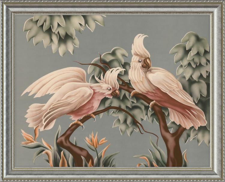 Custom Framed Turner White Cockatoos | Premium Giclee Print | Vintage Bird Lithograph