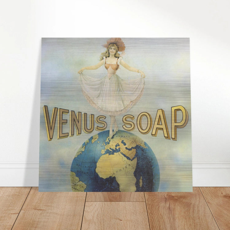 Venus Soap | Brushed Aluminum Print | Vintage Advertising Art