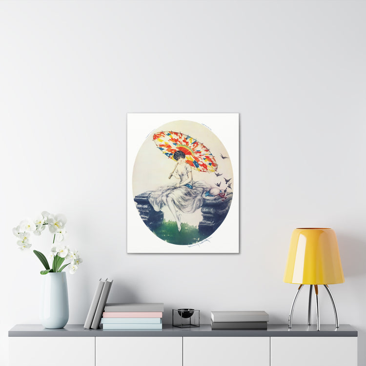 Parasol by Louis Icart | Museum-Quality Canvas Print | Art Deco Wall Art