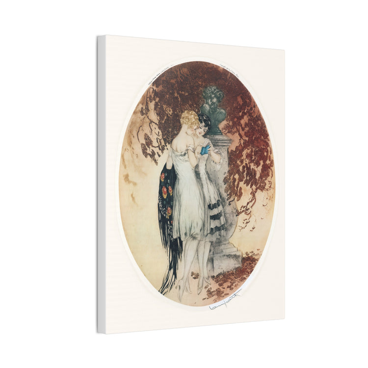 Secrets by Louis Icart | Museum-Quality Canvas Print | Art Deco Wall Art