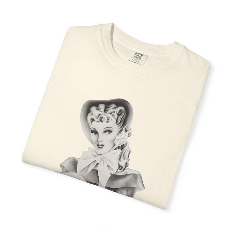 "Warmth, not ICE" Vintage Portrait Tee | Pro-Immigrant Activism | Garment-Dyed Heavyweight Crewneck