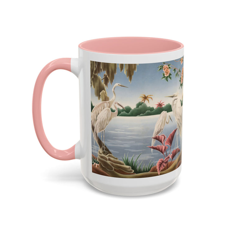 Turner Egrets Coffee Mug | Print-on-Demand Ceramic Accent Mug (11/15oz)