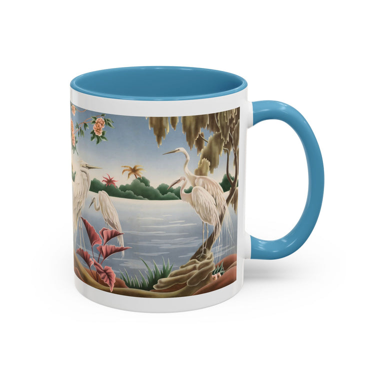 Turner Egrets Coffee Mug | Print-on-Demand Ceramic Accent Mug (11/15oz)