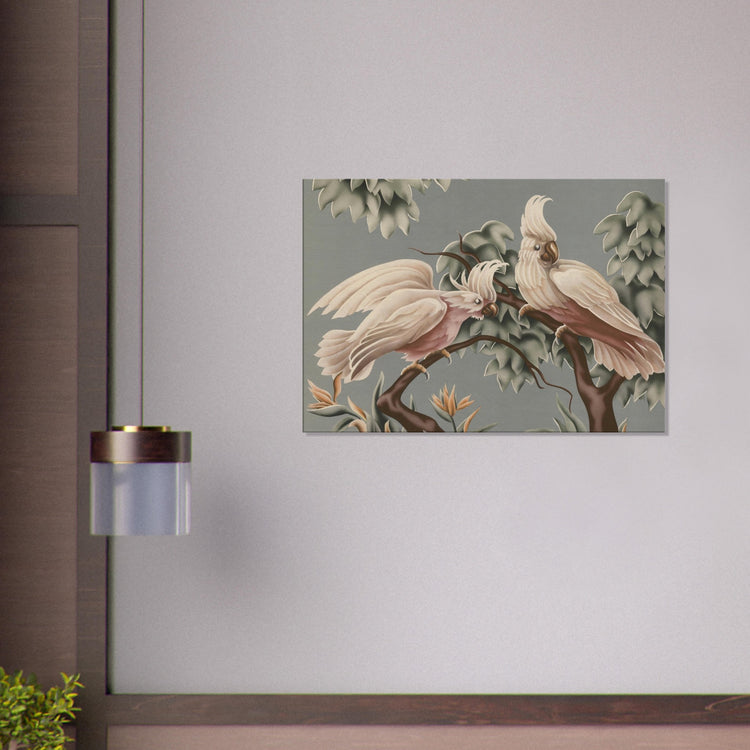 Turner White Cockatoos Wrap-Around Canvas Print | Vintage Tropical Bird Wall Art