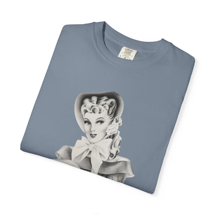 "Warmth, not ICE" Vintage Portrait Tee | Pro-Immigrant Activism | Garment-Dyed Heavyweight Crewneck