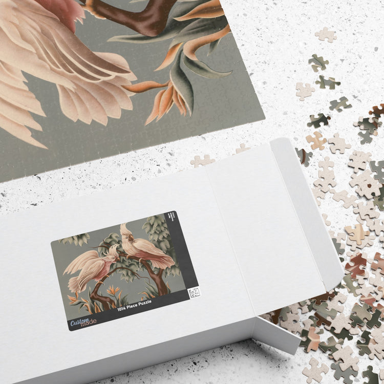 Turner White Cockatoo Jigsaw Puzzle — Vintage Tropical Bird Puzzle (110–1014 pcs)