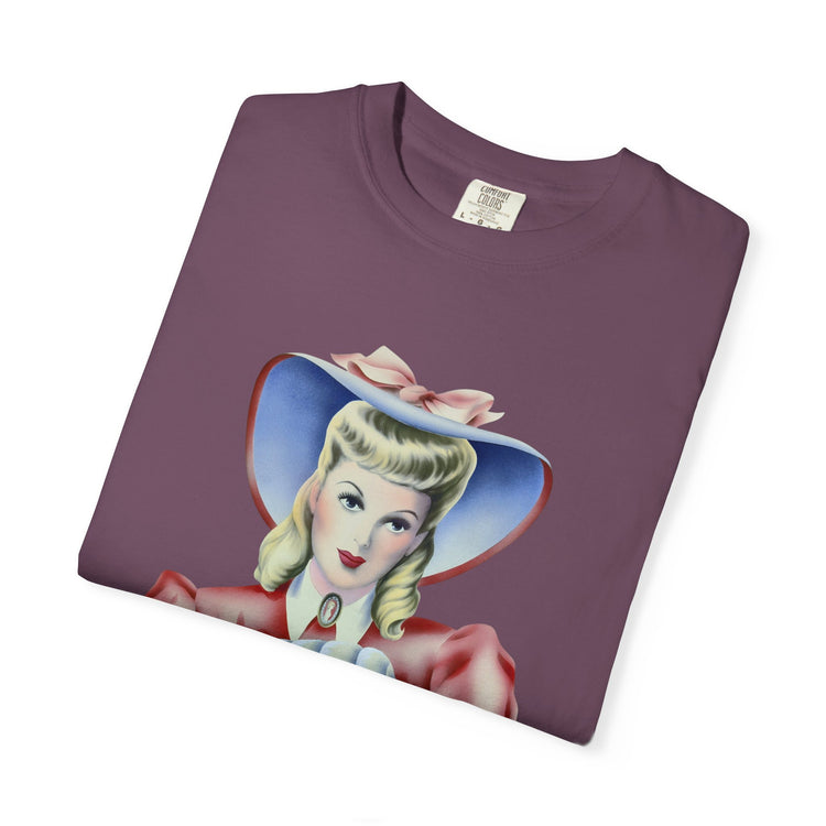 "Warmth, not ICE" Vintage Portrait Tee | Pro-Immigrant Activism | Garment-Dyed Heavyweight Crewneck