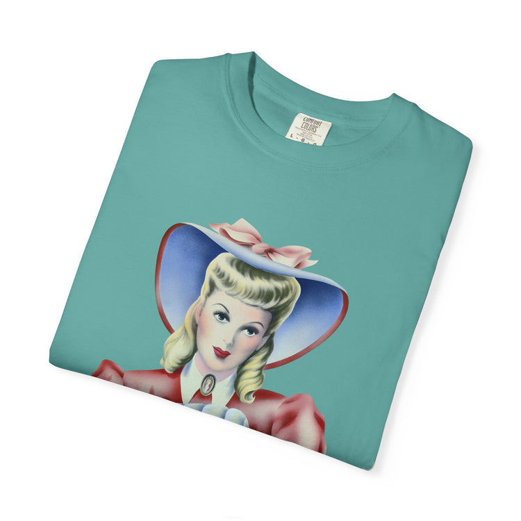 "Warmth, not ICE" Vintage Portrait Tee | Pro-Immigrant Activism | Garment-Dyed Heavyweight Crewneck