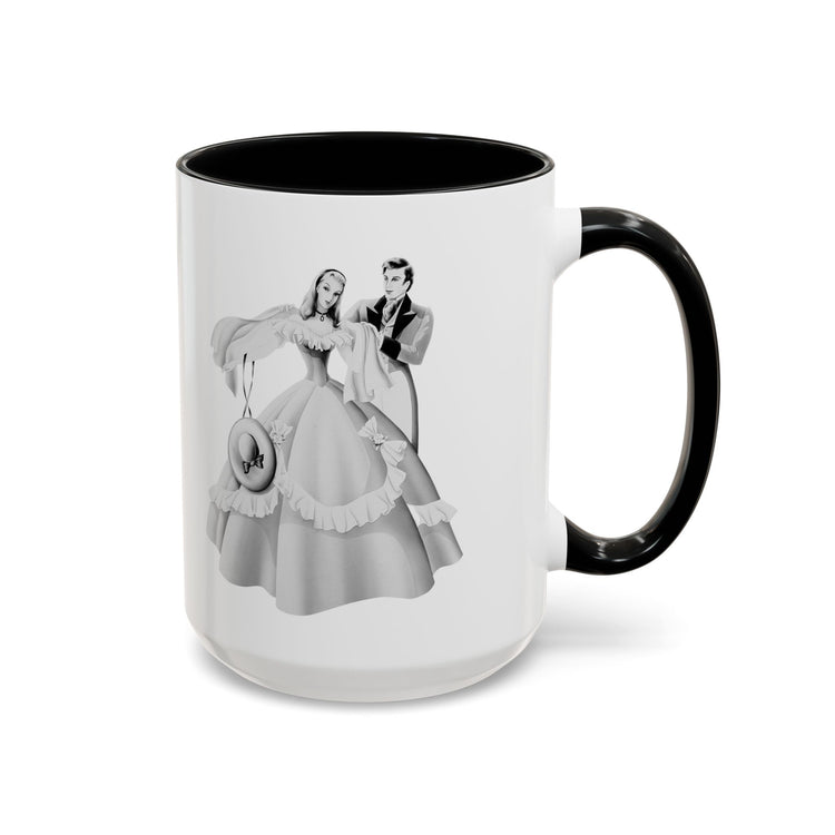 Vintage Romantic Portrait Mug - Couples with "Lady in Pink" | 1940s Turner Art