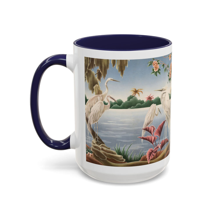 Turner Egrets Coffee Mug | Print-on-Demand Ceramic Accent Mug (11/15oz)