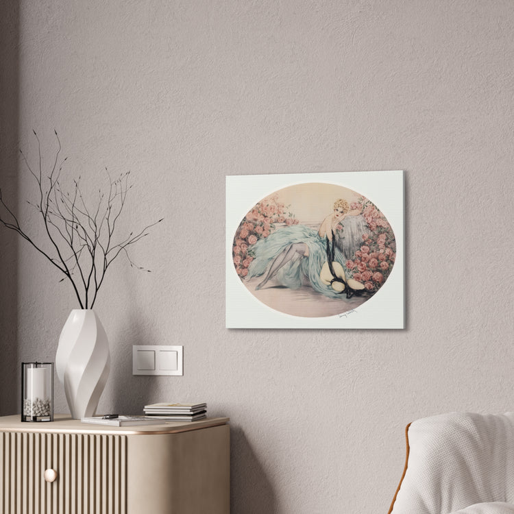 La Belle Rose by Louis Icart | Museum-Quality Canvas Print | Art Deco Wall Art