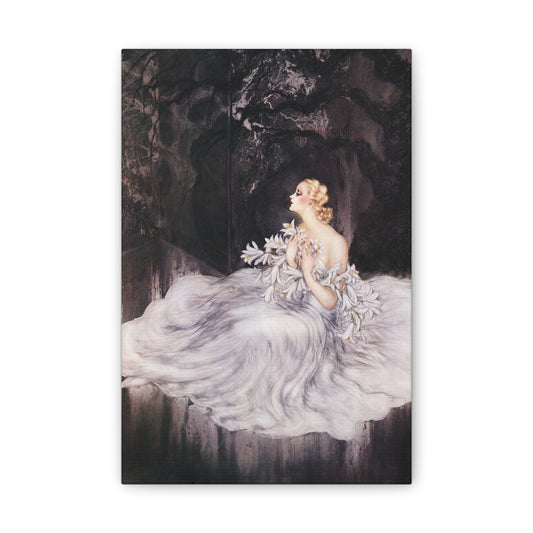 Lilies by Louis Icart | Museum-Quality Canvas Print | Art Deco Wall Art