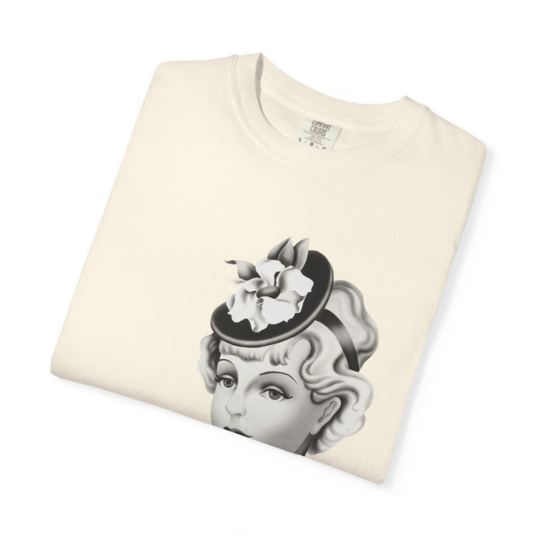"Femme is Not Fragile" Vintage Portrait Tee | Queer Femme Pride | Garment-Dyed Heavyweight Crewneck