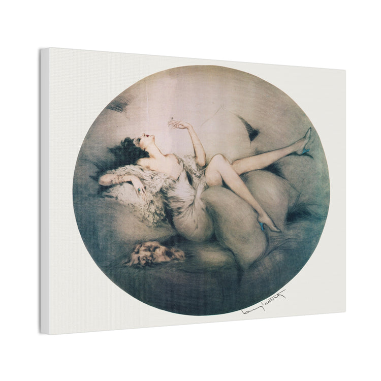Cigarette Memories by Louis Icart | Museum-Quality Canvas Print | Art Deco Wall Art