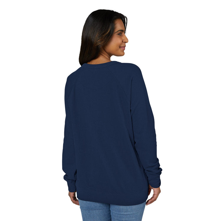 "Warmth, not ICE" Vintage Portrait Raglan Crewneck | Pro-Immigrant Activism | French Terry Sweatshirt