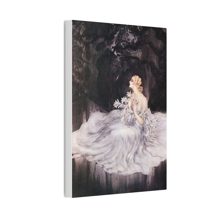 Lilies by Louis Icart | Museum-Quality Canvas Print | Art Deco Wall Art