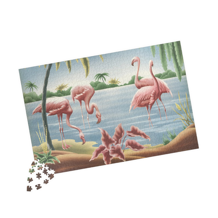 Turner Flamingo Jigsaw Puzzle | Vintage Tropical Bird Puzzle (110/252/520/1014 pcs)