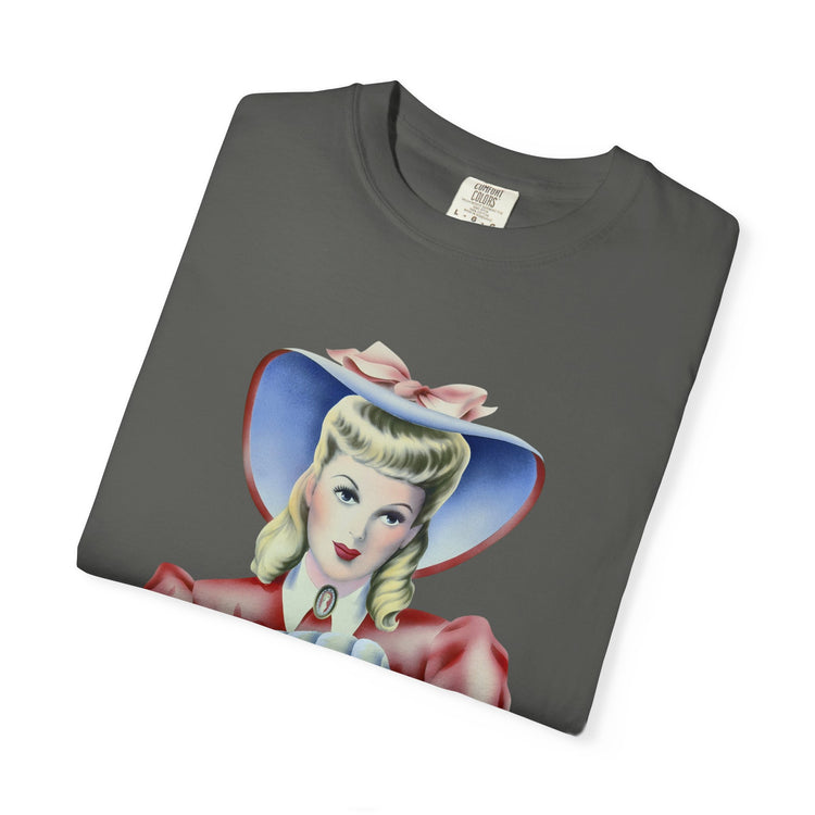 "Warmth, not ICE" Vintage Portrait Tee | Pro-Immigrant Activism | Garment-Dyed Heavyweight Crewneck