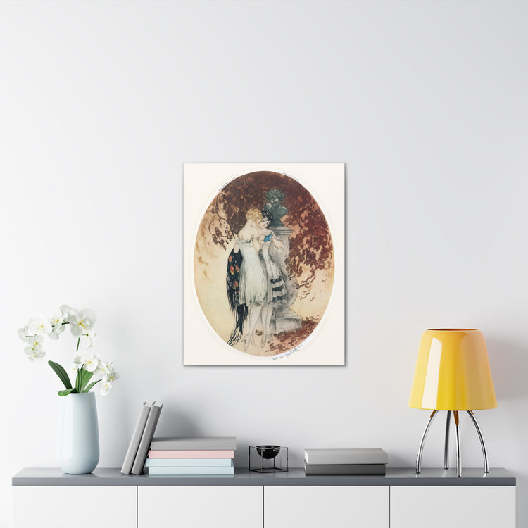 Secrets by Louis Icart | Museum-Quality Canvas Print | Art Deco Wall Art