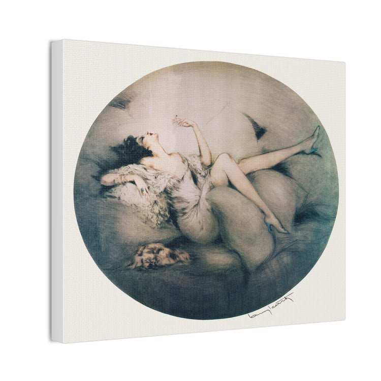 Cigarette Memories by Louis Icart | Museum-Quality Canvas Print | Art Deco Wall Art