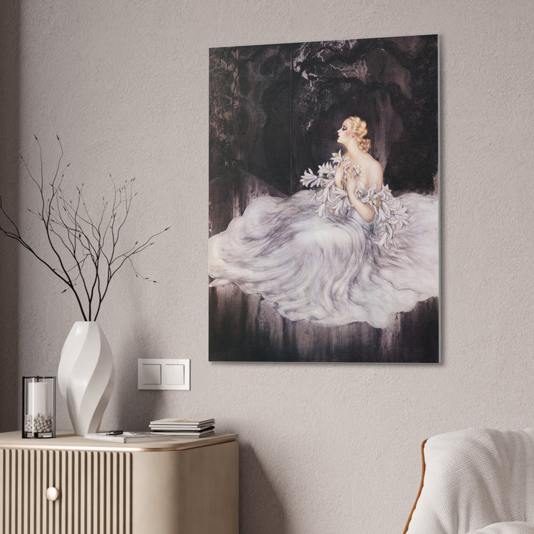 Lilies by Louis Icart | Museum-Quality Canvas Print | Art Deco Wall Art
