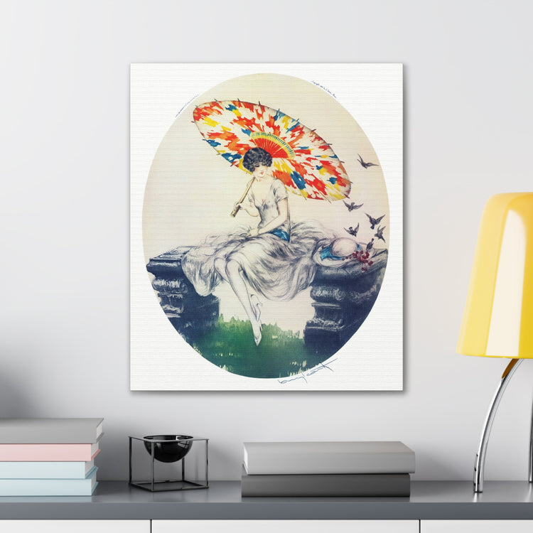 Parasol by Louis Icart | Museum-Quality Canvas Print | Art Deco Wall Art