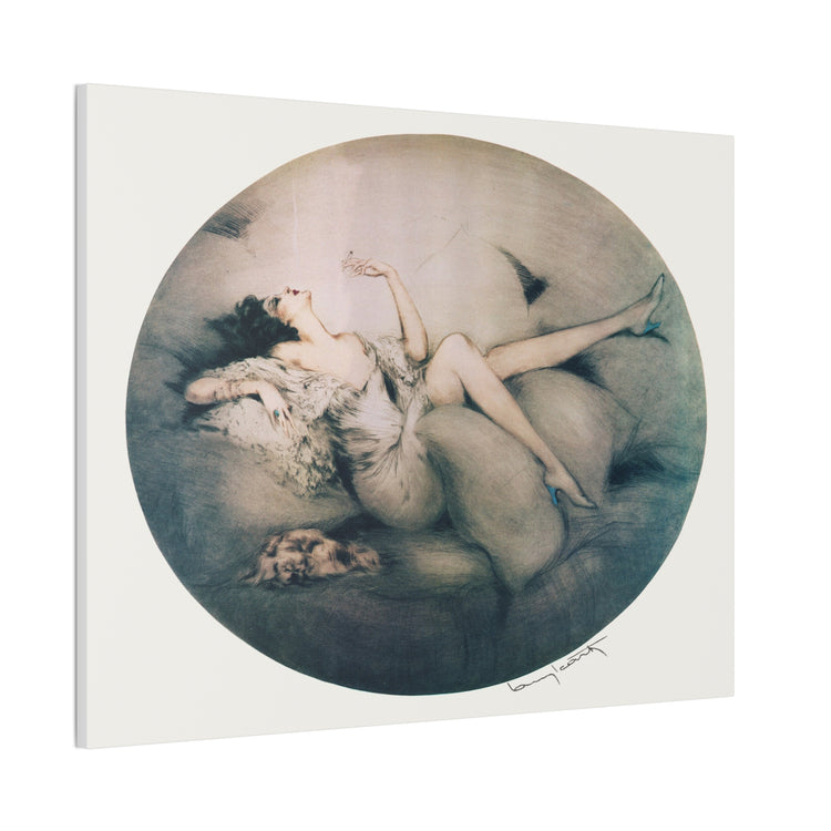 Cigarette Memories by Louis Icart | Museum-Quality Canvas Print | Art Deco Wall Art
