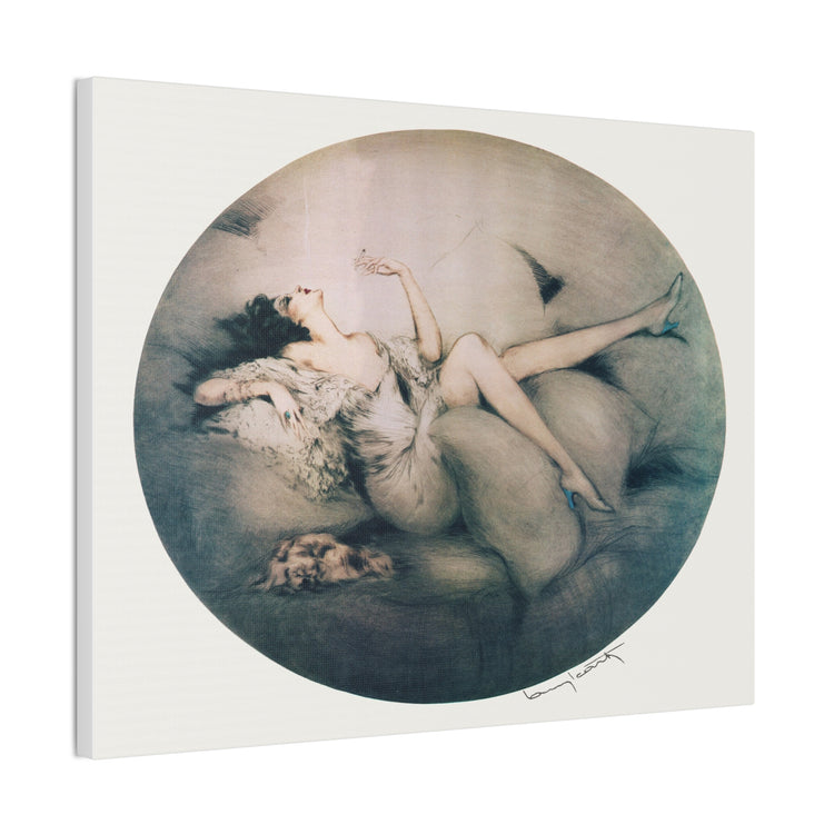 Cigarette Memories by Louis Icart | Museum-Quality Canvas Print | Art Deco Wall Art