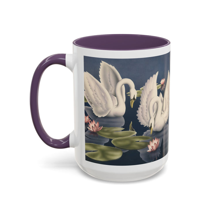 Turner Swans and Lillies Coffee Mug | Print-on-Demand Ceramic Accent Mug (11/15oz)