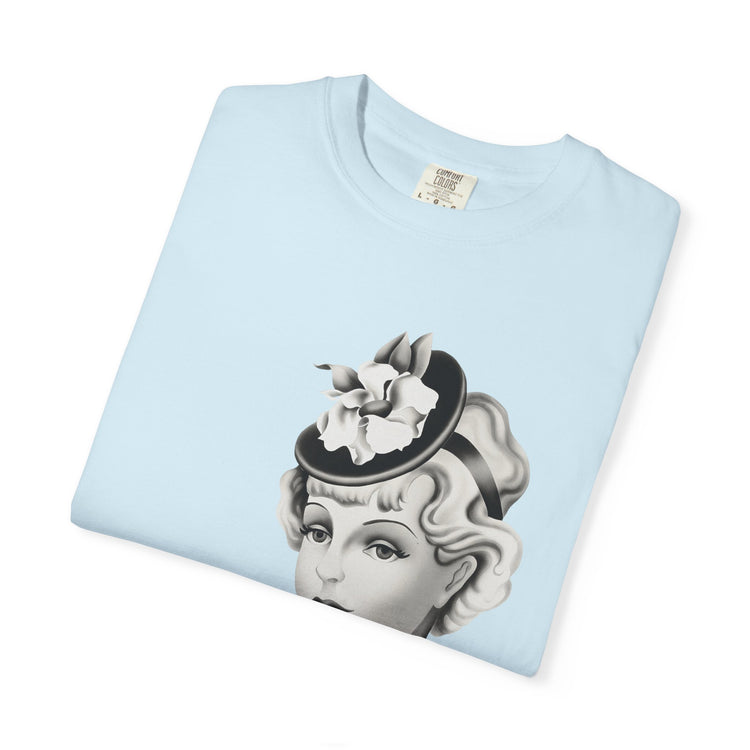 "Femme is Not Fragile" Vintage Portrait Tee | Queer Femme Pride | Garment-Dyed Heavyweight Crewneck