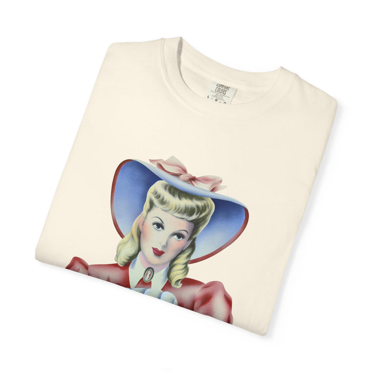 "Warmth, not ICE" Vintage Portrait Tee | Pro-Immigrant Activism | Garment-Dyed Heavyweight Crewneck