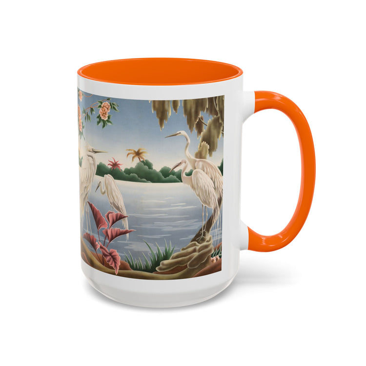 Turner Egrets Coffee Mug | Print-on-Demand Ceramic Accent Mug (11/15oz)