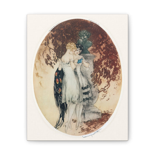 Secrets by Louis Icart | Museum-Quality Canvas Print | Art Deco Wall Art