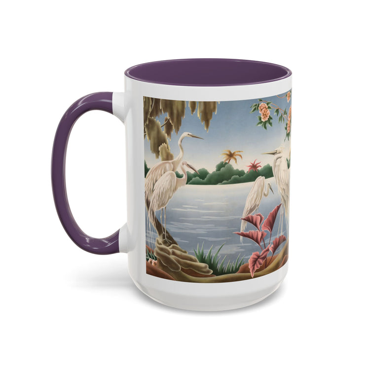 Turner Egrets Coffee Mug | Print-on-Demand Ceramic Accent Mug (11/15oz)